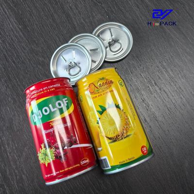 China 310ml , 250ml Metal Can Beverage Tin Can Packed For Juice , Orange for sale