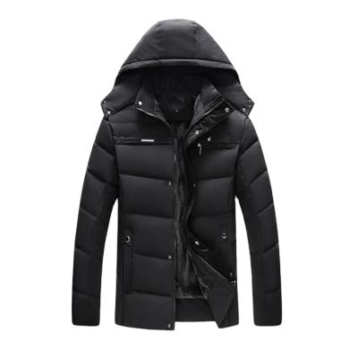 China 2021 New Waterproof Men's Tarte Topped Winter Thickening Casual Loose Hooded Waterproof Jacket Warm Down Jacket for sale