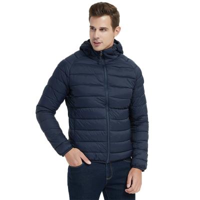 China 2021 waterproof hooded winter warm folding down jacket young men's ski travel jacket leisure down warm jacket for sale