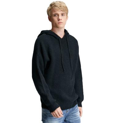 China Autumn/Winter Fashion Solid Color Teenage Men's Loose Tank Top Anti-Wrinkle Hip Hop Casual Hooded Sweater Warm for sale