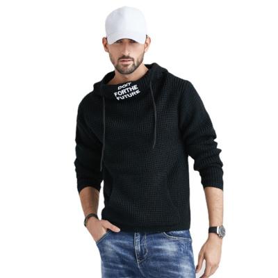 China hot sale Anti-wrinkle winter casual simple loose round neck hoodie young men long sleeve high neck pullover sports hoodie sweater for sale