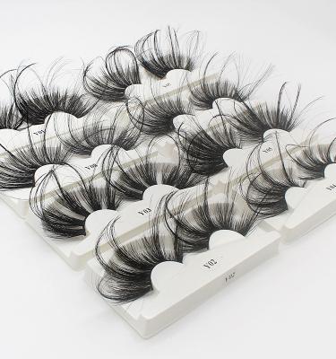 China Soft ; Long Natural Wholesale Private Label Lash Vendor Individual 3D 5D 70mm Long Real Mink Eyelashes With Custom Packaging Dramatic Natural Fluffy for sale