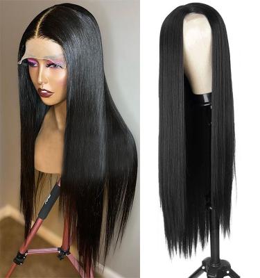 China Glueless HD Full Lace 8-26 Inch Transparent Peruvian Straight Human Hair Brazilian Lace Front Wigs For Black Women Straight for sale