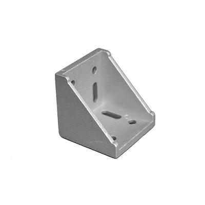 China Carbon Steel 90 Degree Corner Brace Bracket Galvanized Plate For Aluminium Profile for sale