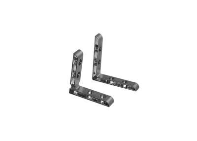 China Zinc Alloy Aluminium Profile Connectors , Interior Galvanised Angle Brackets for sale