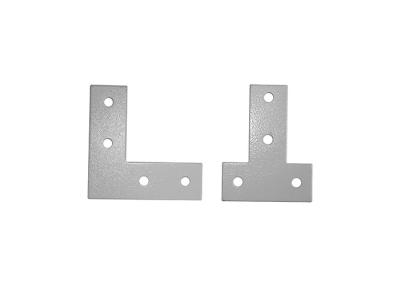 China Chrome Steel Aluminium Profile Connectors L Type Outer Plate LE-WJ for sale