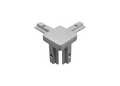 China Die Cast Aluminium Profile Connectors 3 Way Corner Bracket Chrome Treatment for sale