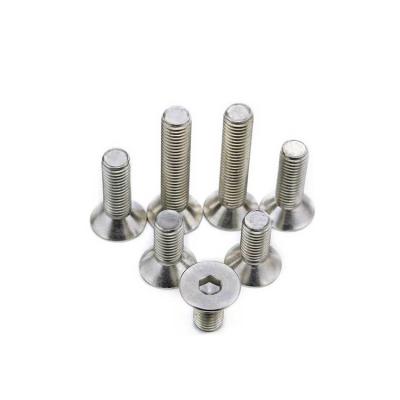 China High Strength Flat Head Screw Bolt DIN 12.9 Zinc Coating For Aluminium Profile for sale