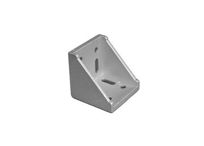 China Aluminium Profile Connectors 6063 alloy silver 90degree bracket for sale