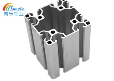 China 8 Open Slot Silver Industrial Aluminium Profile For Conveyors / Platforms for sale