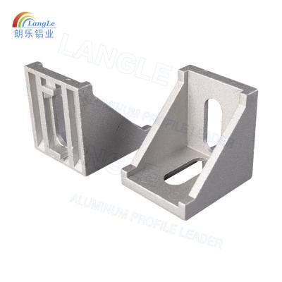 China aluminium profile accessories Corner Joint Connectors aluminum angle bracket for sale