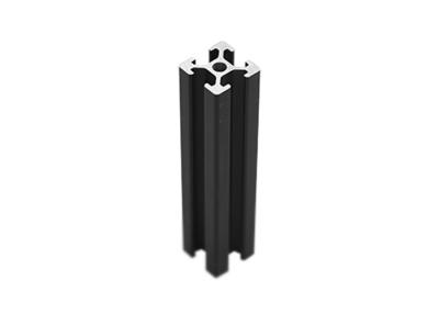 China Black gloss anodized 50-6000mm length V slot industrial aluminum extrusion profile for sale