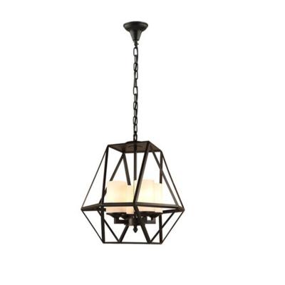 China Weshion Design Retro Wire Industrial Minimalist American Birdcage Chandeliers Pendant Lights for sale