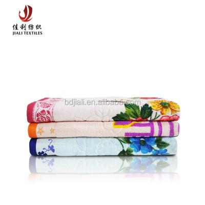 China China Manufacture QUICK DRY 100% Cotton Jacquard Custom Printed Bath Towels for sale