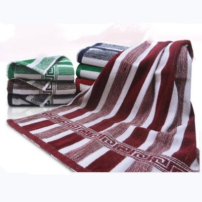 China Stock 100% Cotton Jacquard Bath Towel Disposable Towel for sale