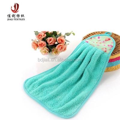 China Coral Fleece Hanging Kitchen Towel Popular Disposable, Cotton Handkerchief, Kitchen Towel Set for sale