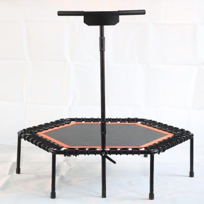 China Without Net Professional Exercise Sports Mini Trampoline With T-Handle Commercial Jumping Bar for sale