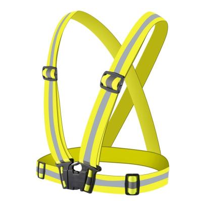 China Sports High Reflective Light Soft Multi Color Elastic Work Reflector Visibility Reflective Vest for sale