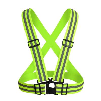 China FACTORY High Visibility Strap High Reflective Stretch Reflective Vest Reflective Vest Cycling Reflective Fabric Reflective Vest for sale