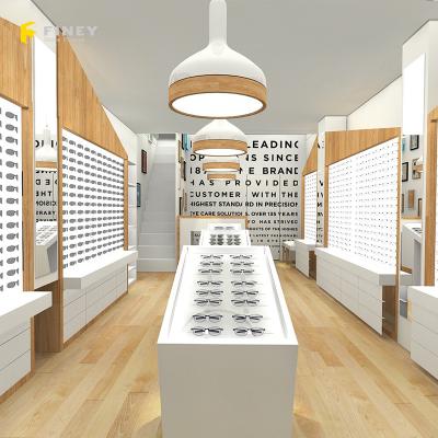 China Factory wholesale wooden sale shop display furniture for modern style optical shop interior design ideas for sale