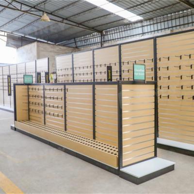 China Wood Custom Design Fishing Store Interior Layout Wholesale Factory Price Wooden Rod Rack Fishing Rod Display for sale