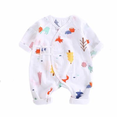 China YLITU Comfortable Breathable Summer Custom Design Lace Up Breathable Infant Unisex Clothing Jumpsuit for sale