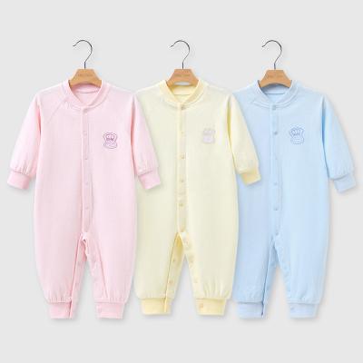 China YILITU Comfortable Breathable Newborn One Hundred Leg Lace Up Sleeves With Cotton Custom Baby Clothes Onesies for sale