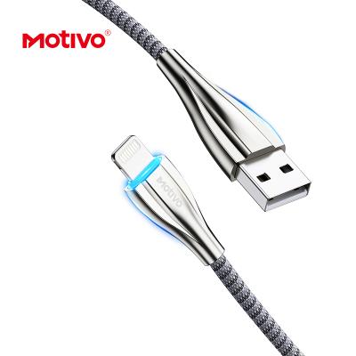 China MP3/MP4 Player Motimo H24 Pink 120cm Quick Charging Breathing Lightweight 3A Data Cable For Android for sale