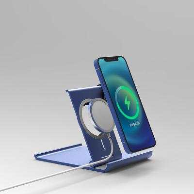 China MOTIVO QRF88 Car Adjustable Multifunctional Folding Neutral Universal Type Mobile Phone Back Cover Blue Desktop Wireless Charger ho for sale