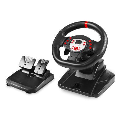 China ABS Cstar qeome 180 steering angle sports video game steering wheel for PS3 PS2 PC for sale