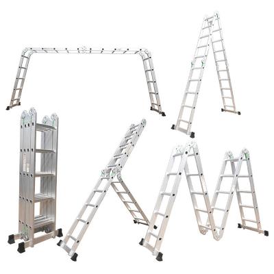 China Small Folding Ladder Folding Ladder Folding Ladder Universal Common Folding Ladder Household Four Folding Common Ladder for sale