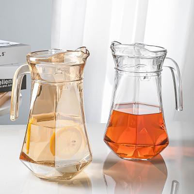 China Best Sustainable Selling Product Of A Water Kettles Plated Amber Glass Teapots Coffee Mug Set for sale