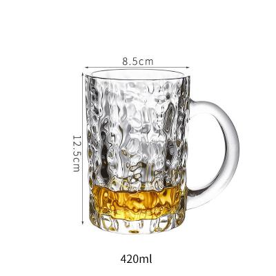 China Viable Blue Heat Resistant Tea Clear Iced Coffee Milk Small Glass Cup Water Water Cup for sale