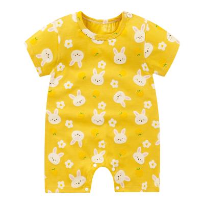 China 2020 Autumn New Butterfly Romper Newborn Cotton Baby One-Piece Clothes 0-3-6 Months Pure Cotton Baby Romper for sale