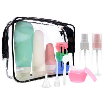 China Refill Lotion Tsa Approved 4 in Size Waterproof Refillable Empty Bottle Travel 1Portable Silicone Lotion Bottle Container Kit Cosmetic Set for sale