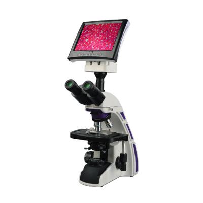 China YJ-2016 LCD Display Screen Achromatic Correction Trinocular System Optical Biological Microscope with LED Lamp YJ-2016T-LCD for sale