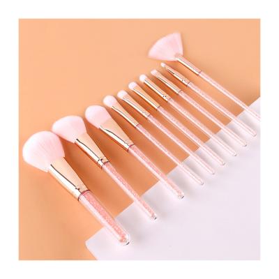 China Face Factory Supply Large Material Base Cute Pink Makeup Brush Set for sale