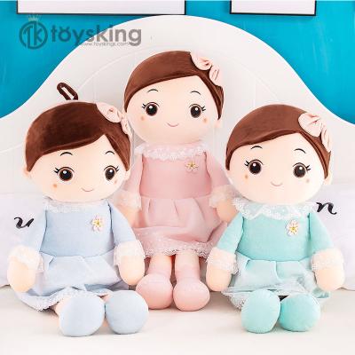 China Girl Gifts Wholesale Cheap Plush Toy Human Dress Up Super Soft Stuffed Cute Baby Rag Dolls Velboa Princess Toys for sale