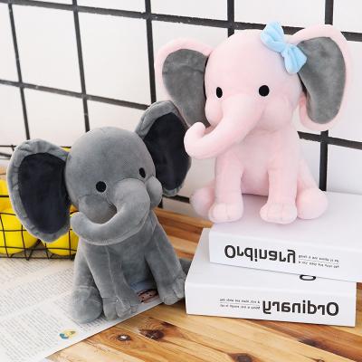 China 2021 NEW Cute Gift/Toy Plush & Stuffed Baby Elephant Toys With Colorful Soft Cheap Wholesale Toy Plush Elephant Big Ears LOW MOQ for sale