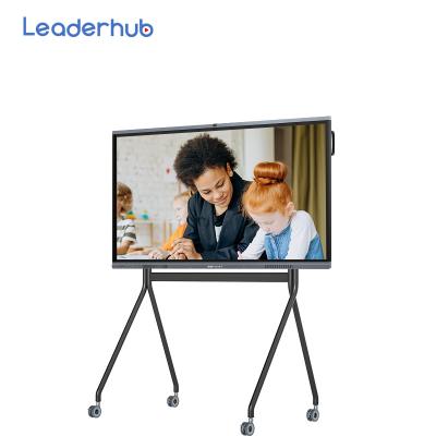 Κίνα Writing+Painting+Meeting+Advertizing Leaderhub 75 inch Touch Screen Electronic Interactive Smart Panel Smart Digital Whiteboard Price for School and Office προς πώληση