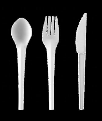 China 100% Biodegradable Factory Direct Compostable PLA Disposable Plastic Cutlery Set for sale