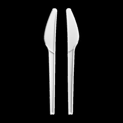 China 100% Biodegradable Compostable Biodegradable Disposable Cutlery PLA Plastic Disposable White Knife For Supply for sale