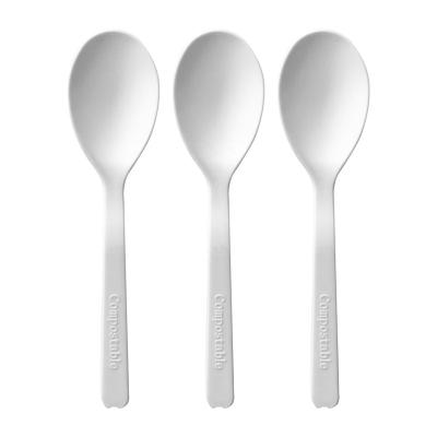 China 100% Eco Friendly Biodegradable PLA Tea Plastic Spoons for sale