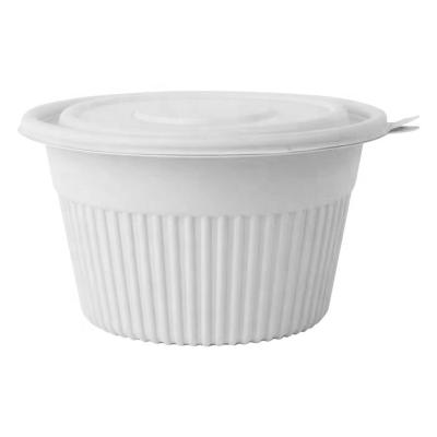 China 100% Biodegradable Factory Direct Disposable Eco Friendly PLA Takeaway Container Spound Food Bowl for sale