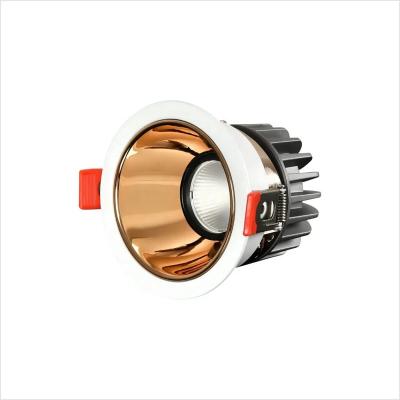 China Modern Recessed Downlight Round Down Light Hotel Spot Project Store Dimmable Recessed COB Adjustable LED Downlight for sale