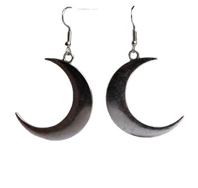 China Western Hot Selling Retro Vintage Amazon Earrings Punk Love Crescent Moon Fishhook Earrings For Women for sale