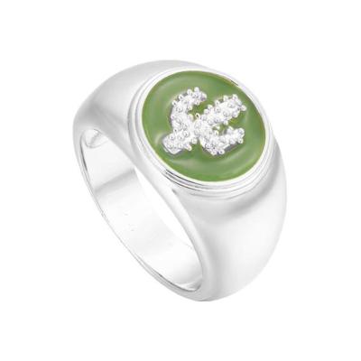 China Hiphop TIK TOK Ring Cactus Design Rings Hot Selling Colorful Epoxy Resin Ring For Women And Girls for sale