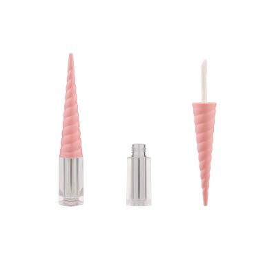 China Custom Unicorn Pink Lip Gloss Tube Empty Container Packaging 2ml Halloween Lip Gloss Tubes for sale