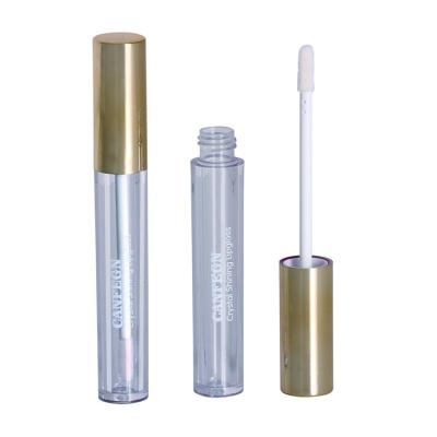 China Wholesale White And Gold Column Lip Gloss Topper Tubes Make Your Own Lip Gloss Containers 3ml Tube for sale