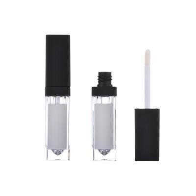 China Custom Square Square Make Your Own Lip Gloss Tube With Light And Empty Mirror Gold Led Lip Gloss Tubes for sale